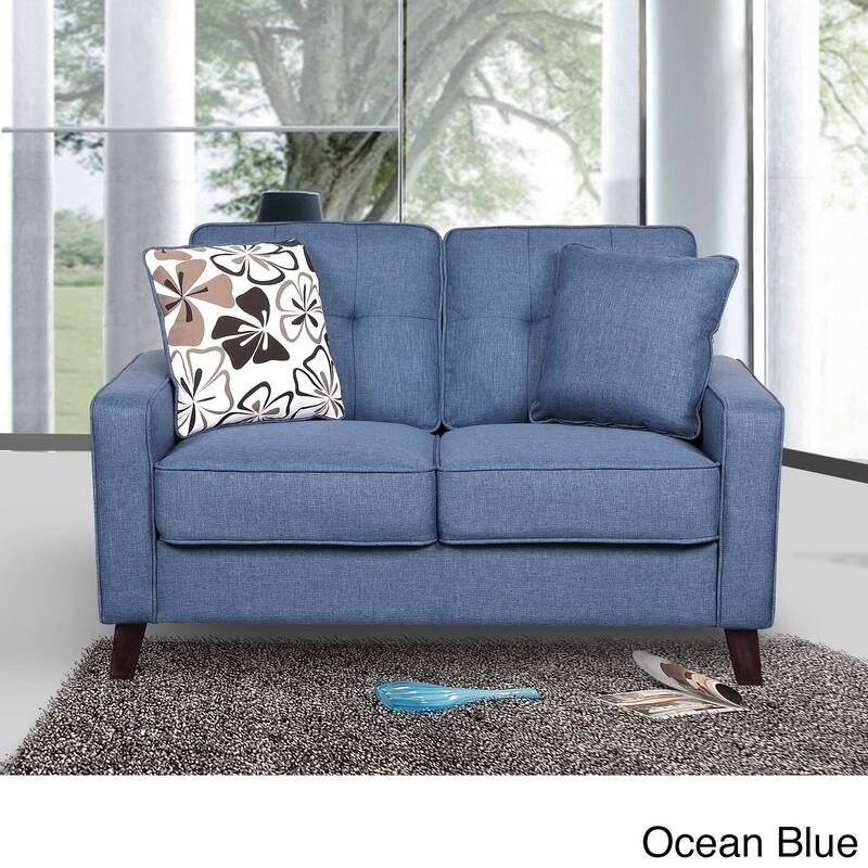 Mid-century Fabric Loveseat