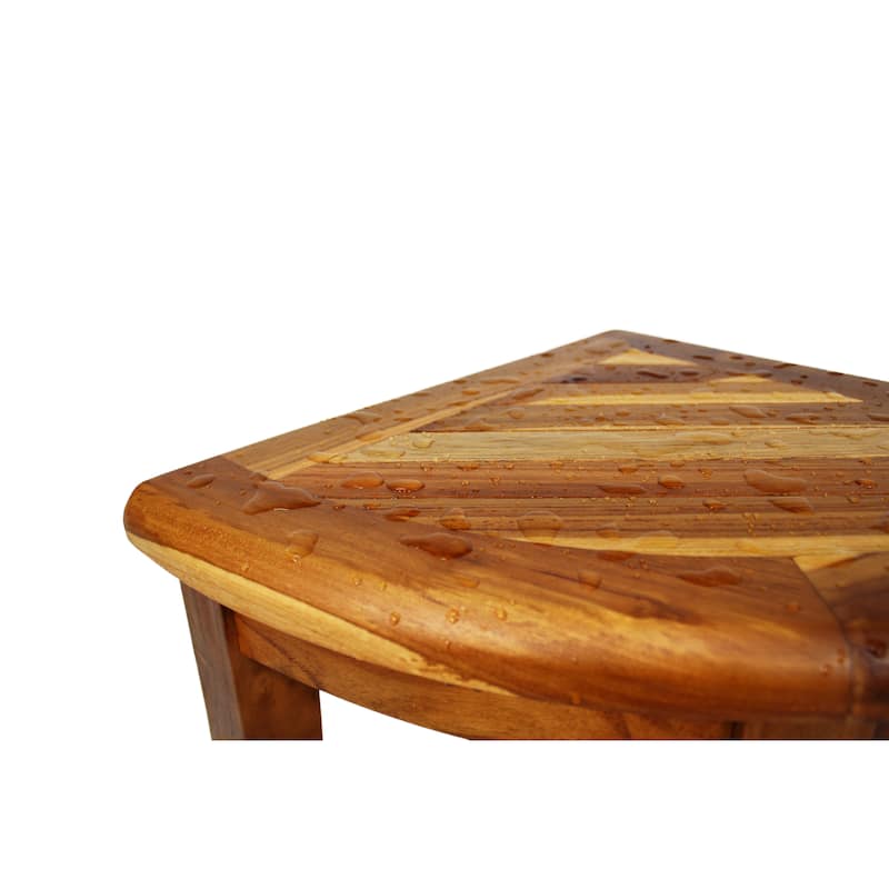 EcoDecors, Snazzy Corner, Teak Shower Bench, Teak Shower Stool, Corner