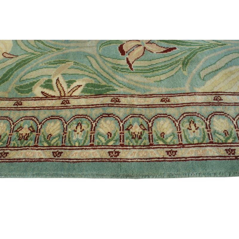 Pak-Persian Akhdan Lt. Green/Beige Runner - 3'0" x 4'11"