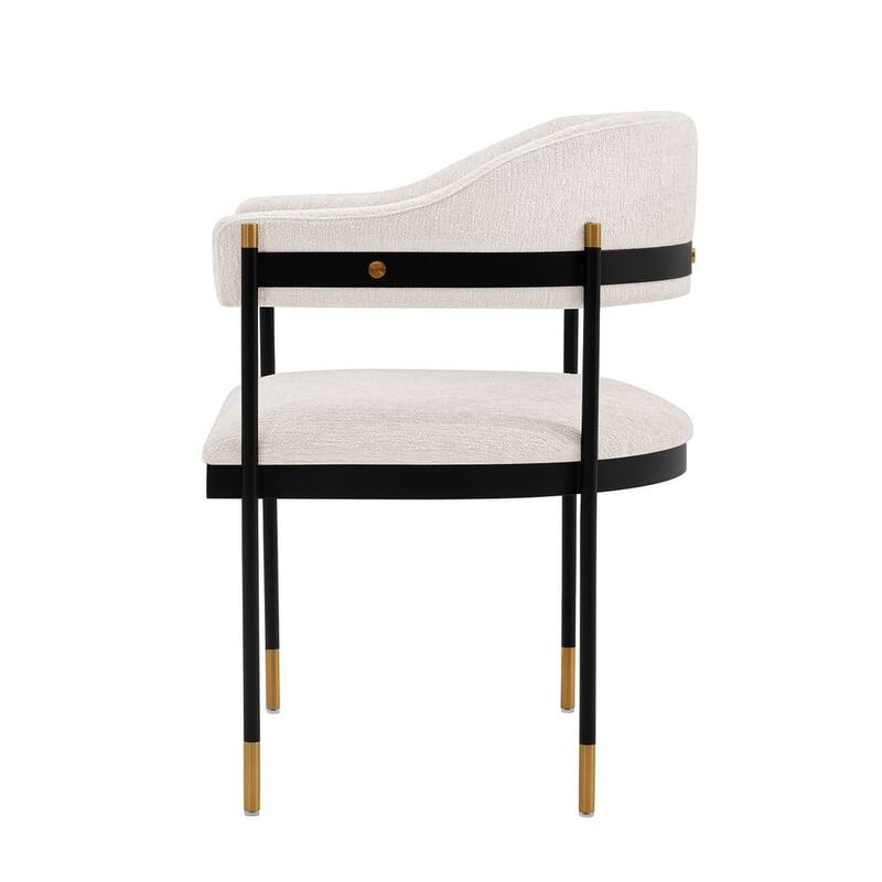 Manhattan Comfort Modern Kaya Pleated Velvet Dining Chair