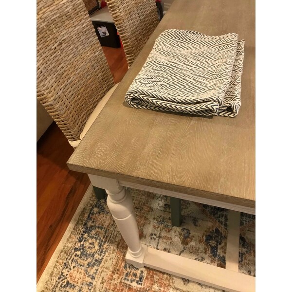 Martha Stewart Winfield Natural Cream Dining Table Overstock 31224080