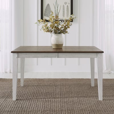 Al Fresco Rectangular Leg Table 74" for Dining Room, Butterfly Leaf - Width 40" x Depth 74" x Height 30"