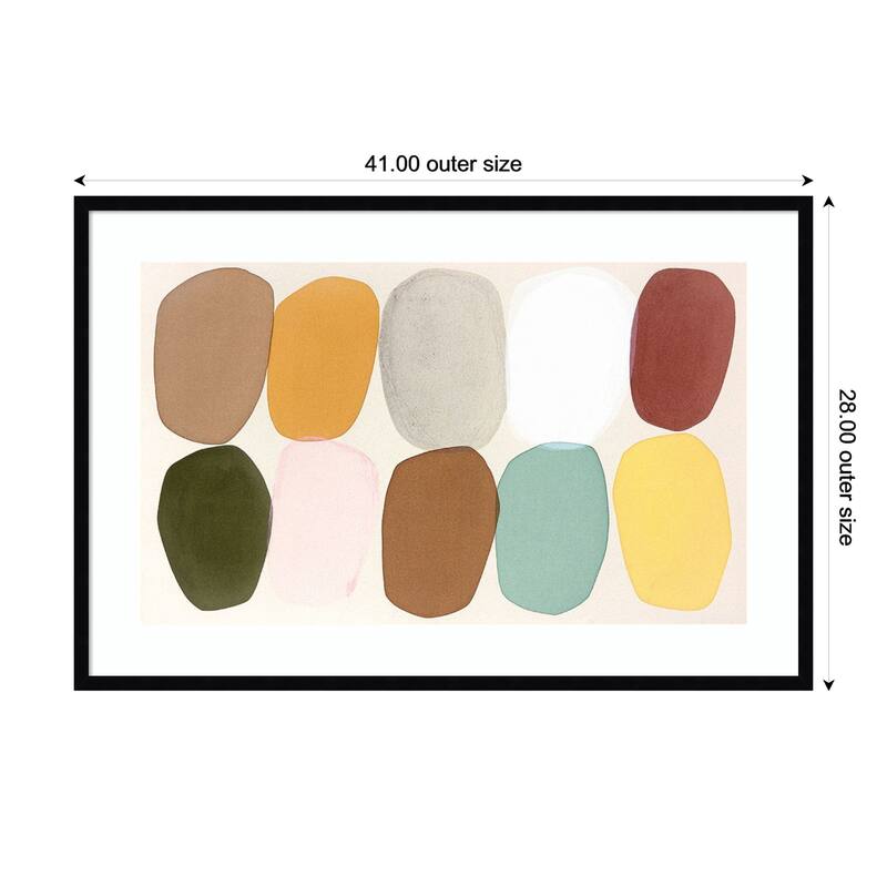 A Perfect Summer Evening by Simone Christen Wood Framed Wall Art Print - Black - 41 x 28 in