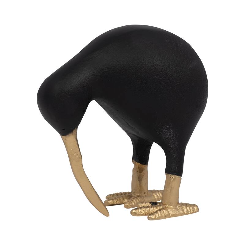 Sagebrook Home Metal, Kiwi Mom, Black/Gold, Novelty, Solid
