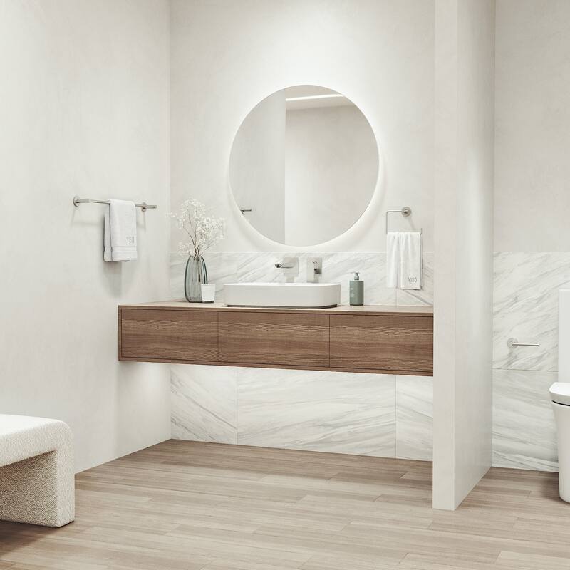 VIGO Cass 3-Piece Bathroom Hardware Accessory Set with 24 in. Towel Bar, Toilet Paper Holder, Hand Towel Holder