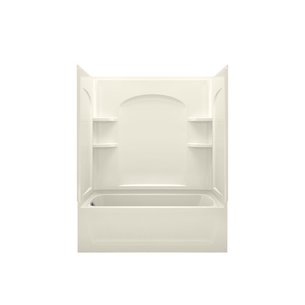 Sterling 71220110 Ensemble 60" x 33-1/4" x 75-1/4" Vikrell Shower with Drain Left
