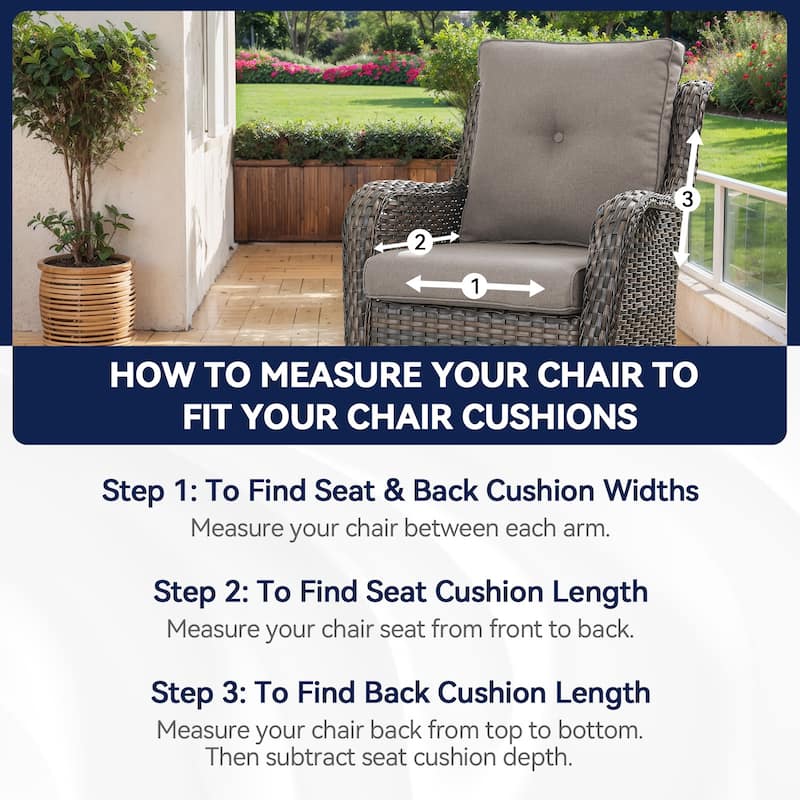 Patio Outdoor Cushions with Removable Cover