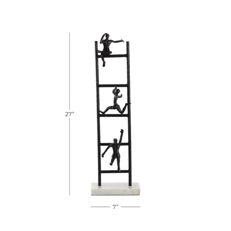 Metal People Sculpture - Black - Roche River Decor