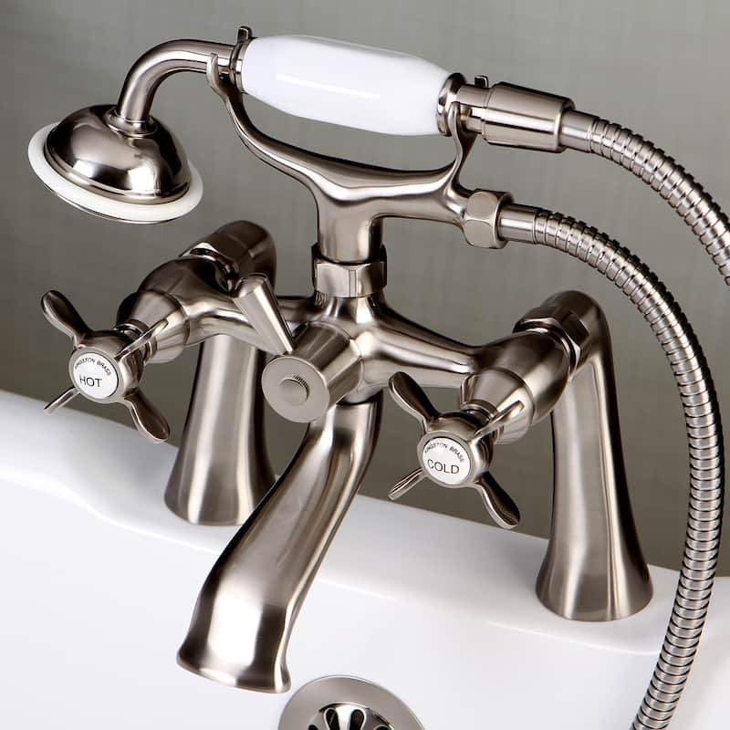 Kingston Brass Essex Deck Mounted Clawfoot Tub Filler with Built-In