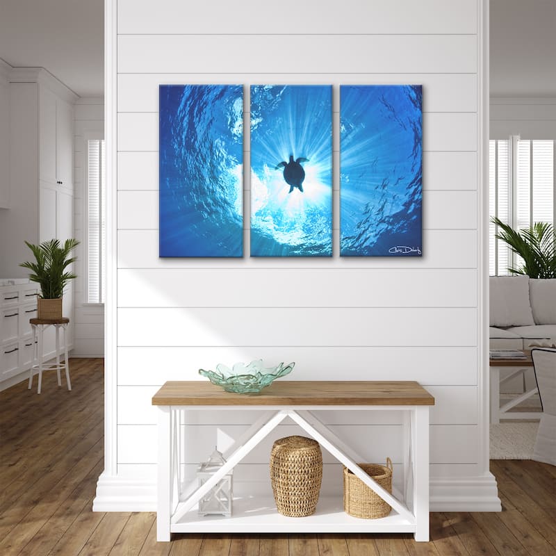 Ready2HangArt 'Sea Turtle' 3-Piece Wrapped Canvas Wall Art Set