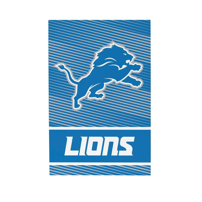 Detroit Lions Wooden Tabletop Mantel Shelf Sign