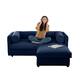 Option Blue+2 Seat+1 Ottoman