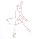 preview thumbnail 3 of 4, Lambs & Ivy Ballerina Baby 2-Piece Pink Ballet Dancers Wire Wall Decor