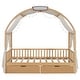 preview thumbnail 44 of 58, Twin Ground-Level Canopy Bed with Tent and Drawers,Kids Bed Design