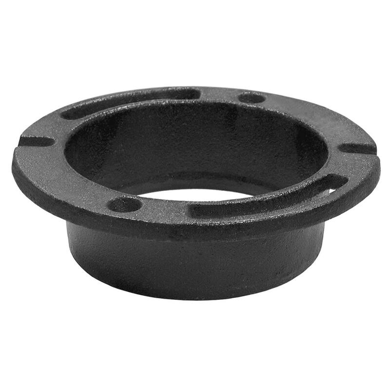 Jones Stephens C41440 4 X 4 CI STD Closet Flange - Black