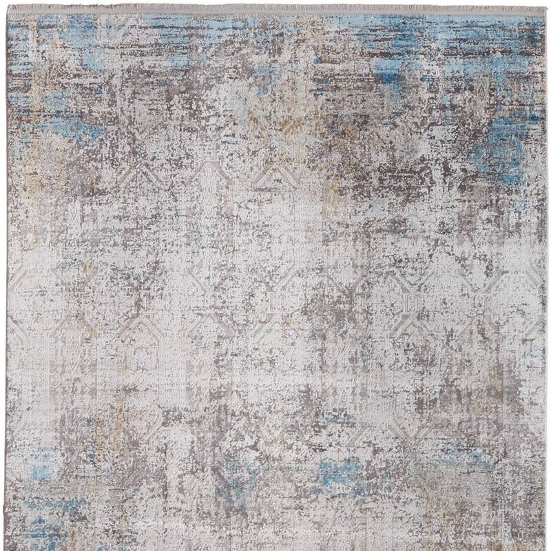 HomeRoots Abstract Industrial Rectangle Area Rug - 216.00 in. x 144.00 in. x 0.32 in.