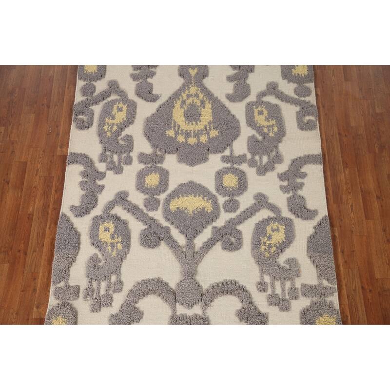 Moroccan Oriental Area Rug Hand-Knotted Wool Carpet - 5'2"x 7'11"