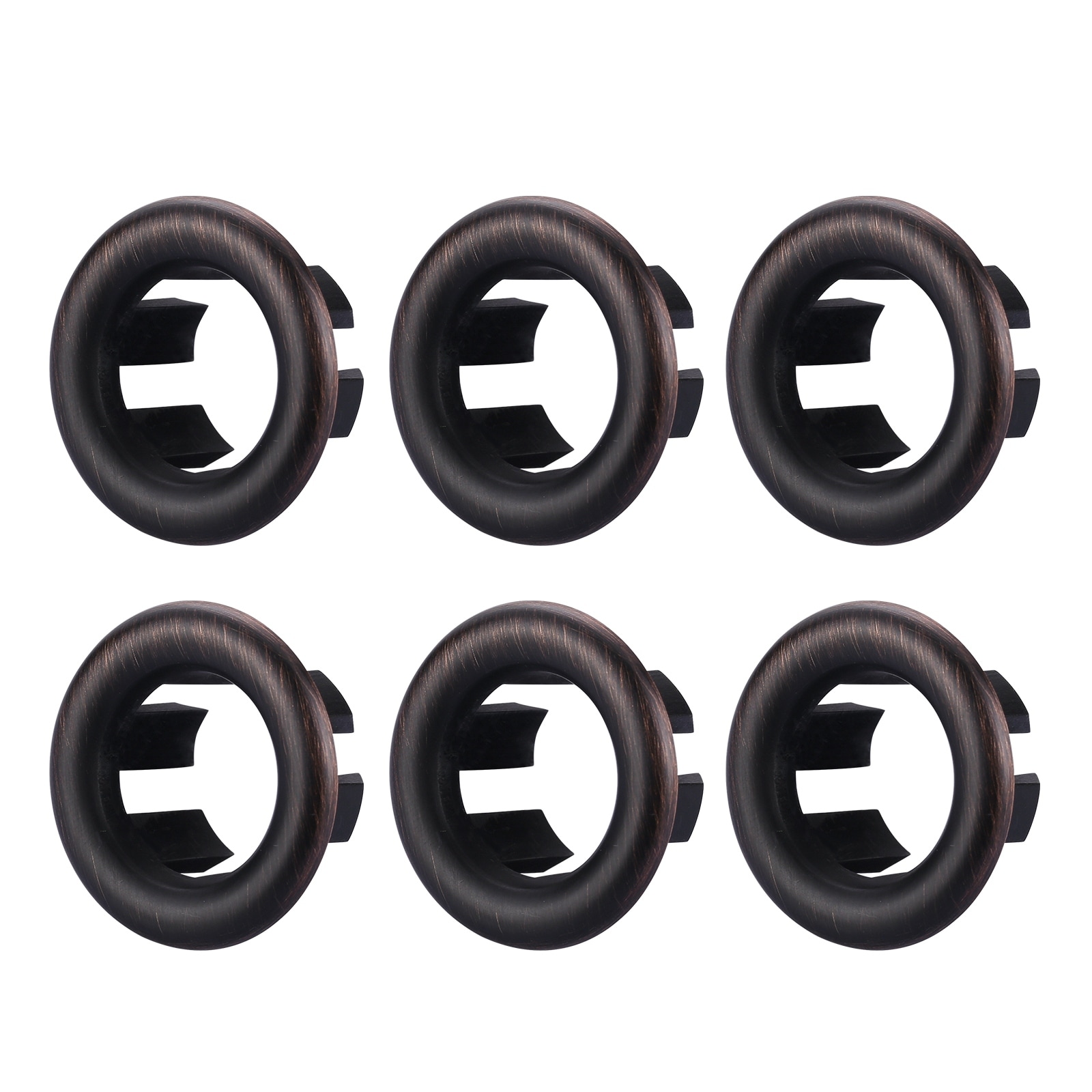 WOWOW 1.2 in. Sink Basin Trim Overflow Cover (6-Pack)