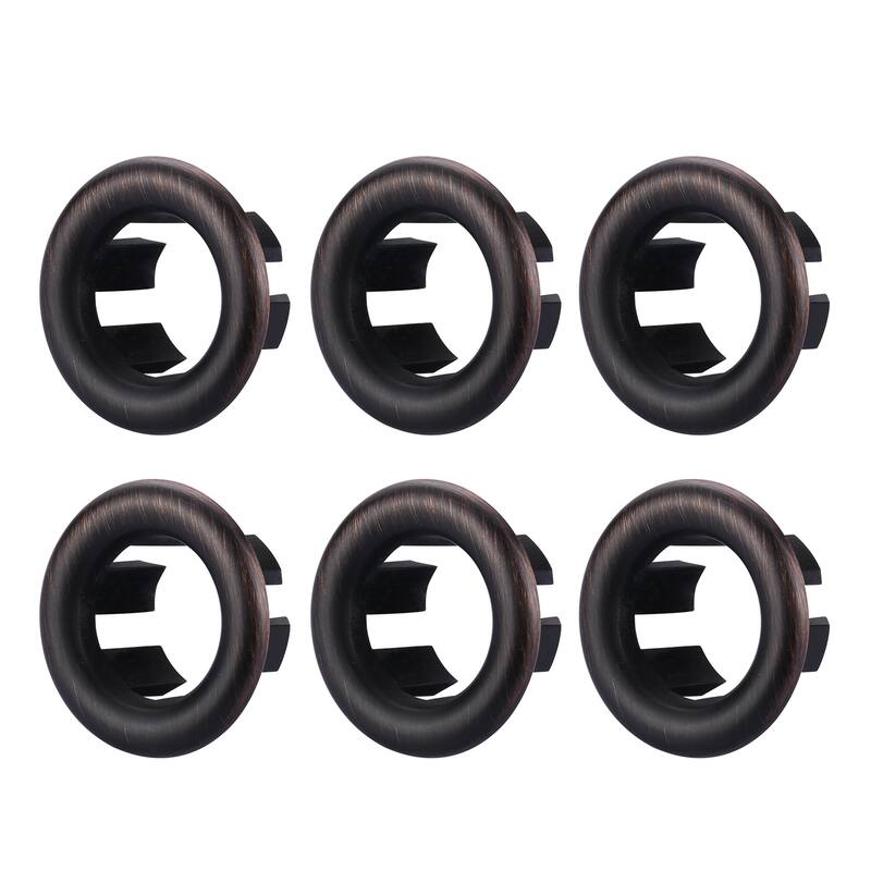 WOWOW 1.2 in. Sink Basin Trim Overflow Cover (6-Pack) - Oil Rubbed Bronze