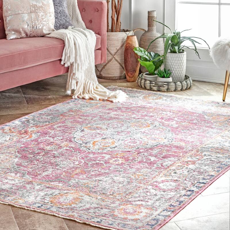 Nuloom Sky Blue Indie Fringe Area Rug