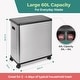 preview thumbnail 26 of 28, HOLDN’ STORAGE Trash Can and Recycling Bin Collection, Multi-Compartment Waste Organizer for Kitchen, Compost and Recycling