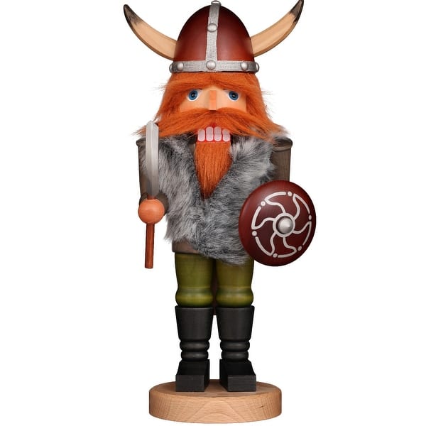 slide 1 of 1, 16.5” Viking Christmas Handmade Wooden Nutcracker