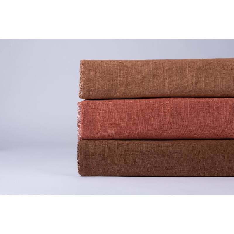 Ranier Linen Sham, Burnt Sienna, Standard