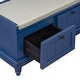 preview thumbnail 55 of 70, Storage Bench with Cushioned Seat and 3 Drawers