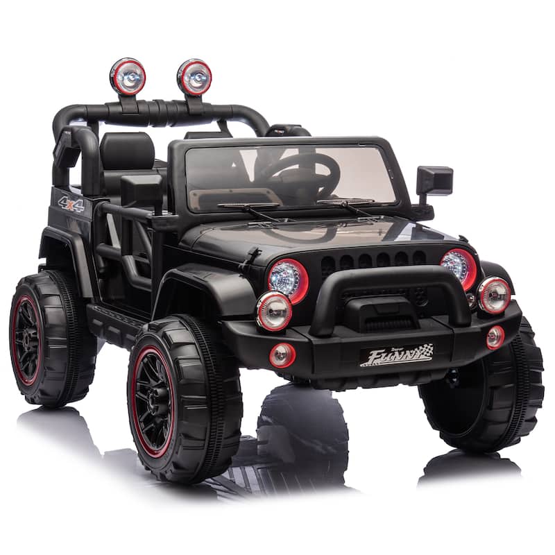24V Kids Ride On Electric Car W/Parents Control,Seat width 20in,2WD,Rear suspension,Trunk storage,for Kids Aged 3-8