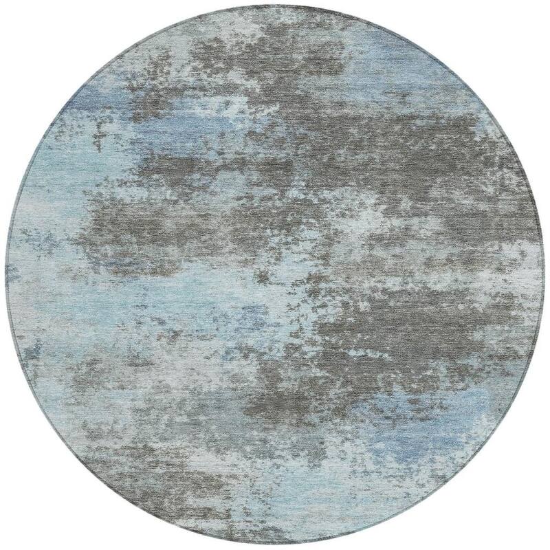 HomeRoots Abstract Transitional Rectangle Outdoor Rug