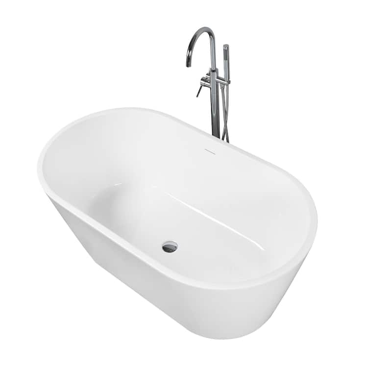 KBV 67'' x 31" Freestanding Soaking Acrylic Bathtub GTBT0007 - 67"