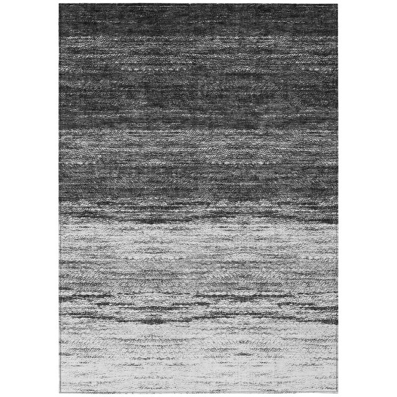 Machine Washable Indoor/ Outdoor Chantille Solid Ombre Rug