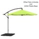 preview thumbnail 9 of 30, Pure Garden 10-Foot Offset Patio Umbrella with Square Base