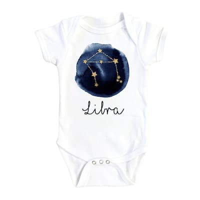 Libra Zodiac - Baby Boy Girl Clothes Infant Bodysuit Funny Cute Newborn