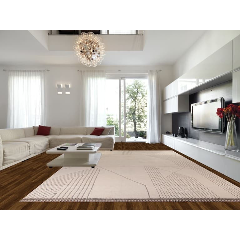 Earth Tone Moroccan Large Modern Area Rug Handmade Wool Carpet - 11'11"x 18'8"