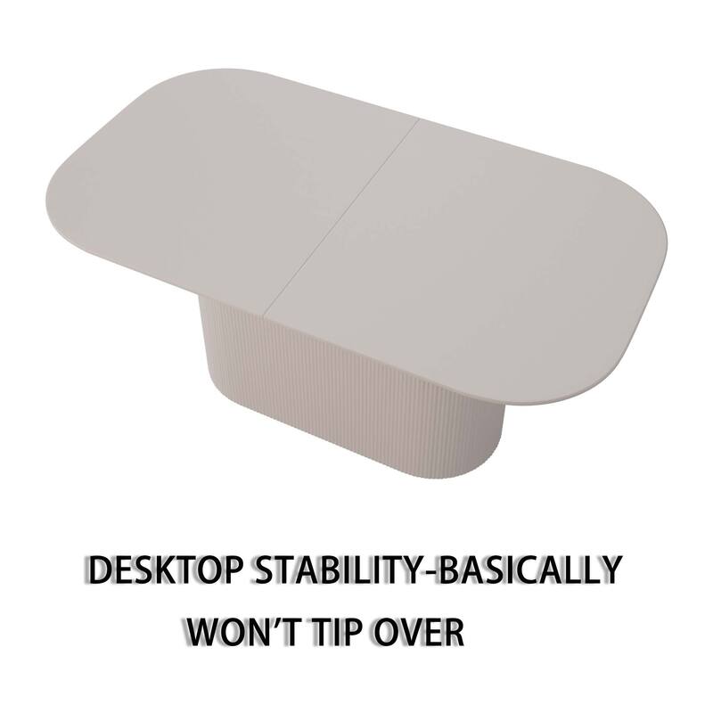 63" medieval modern cream style MDF dining table and 4 sets of black metal leg PU decorative chairs