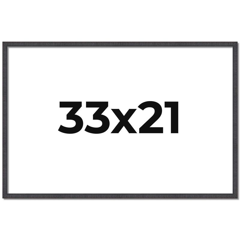 33x21 Frame Brown Solid Wood Picture Frame - Complete Modern Photo