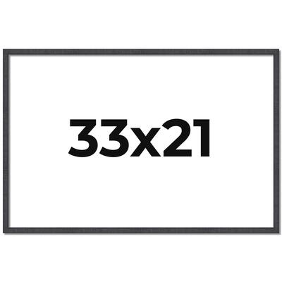 33x21 Frame Brown Solid Wood Picture Frame - Complete Modern Photo