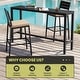preview thumbnail 65 of 131, Crestlive Products Patio Outdoor Rectangle Bar Table Combinable Pub Table