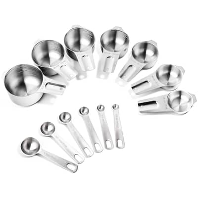 Stainless Steel Measuring Cups And Spoons Set of 13
