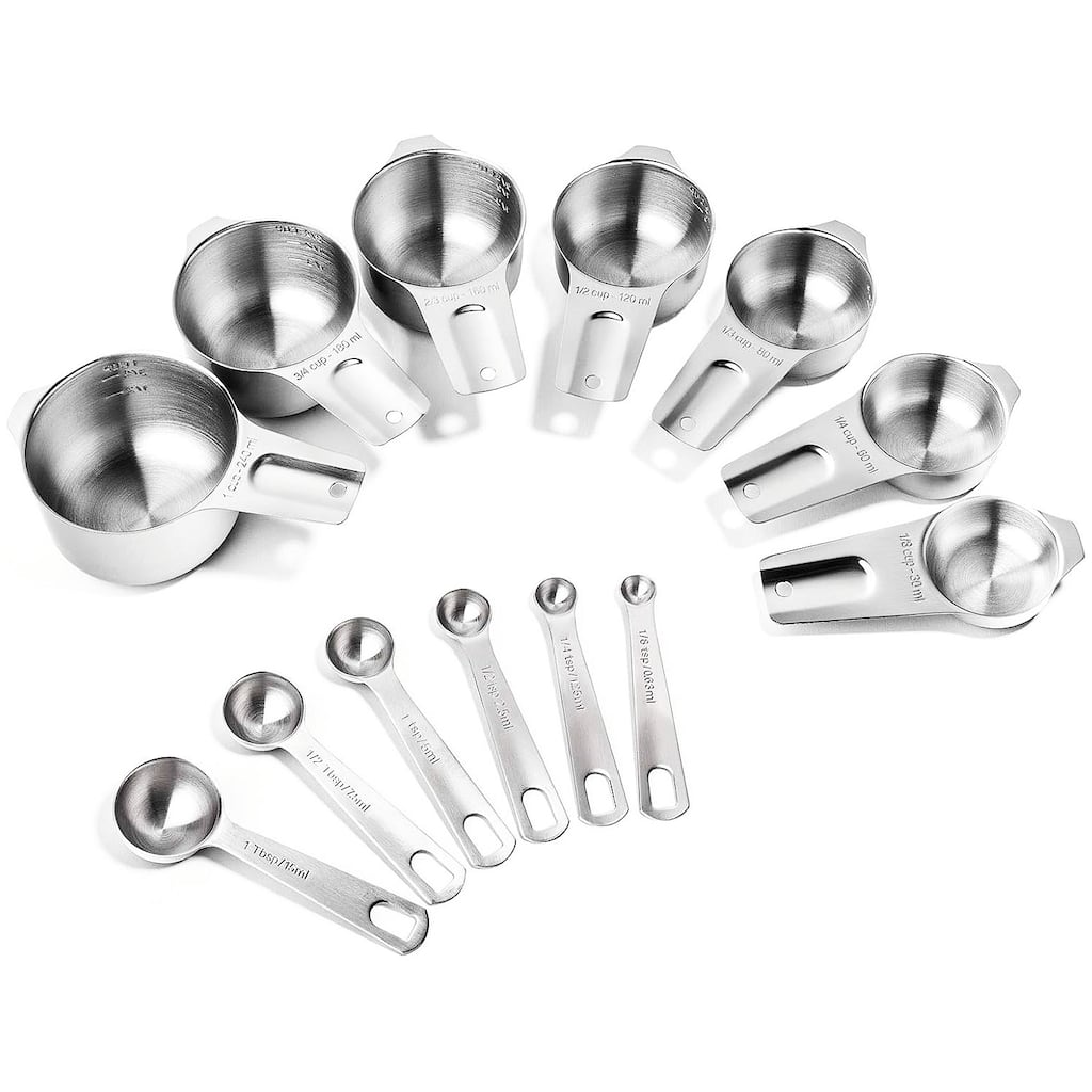 Stainless Steel Measuring Cups And Spoons Set of 13