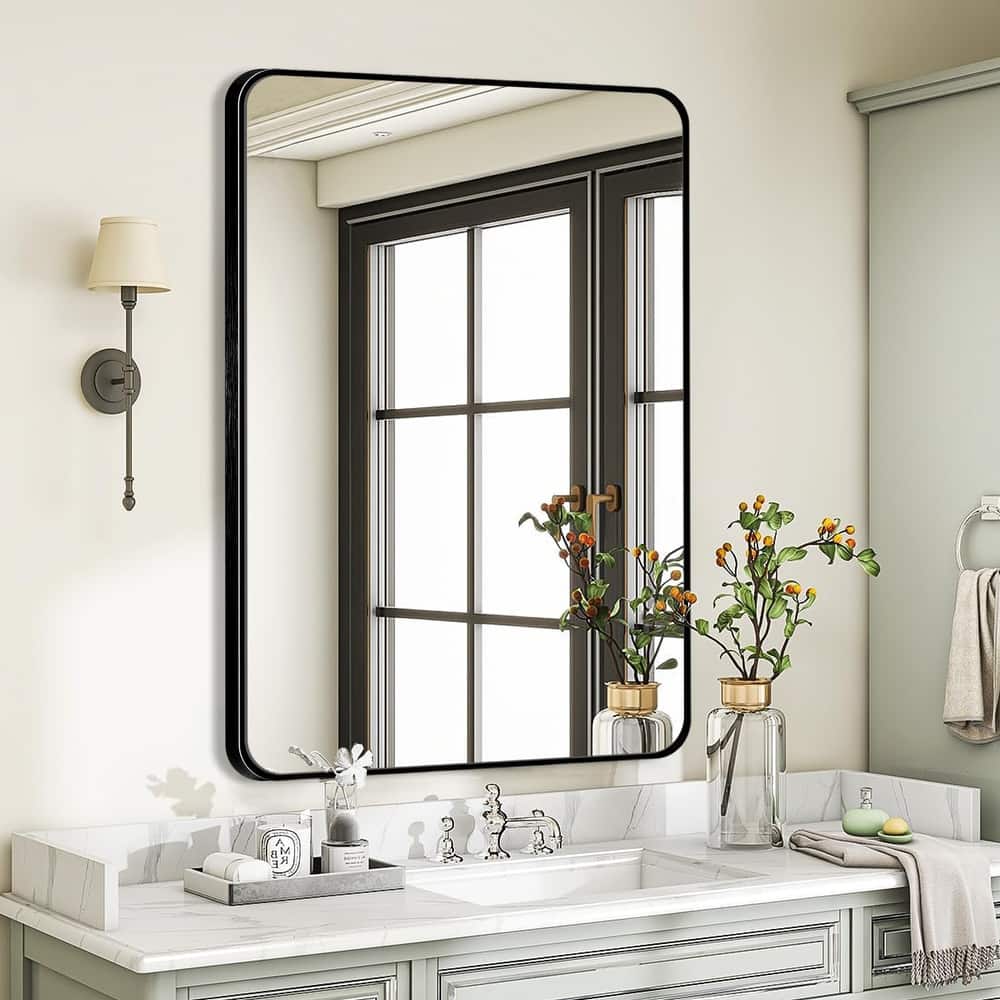 Wall Mount Bathroom Rectangle Vanity Mirror (Horizontal/Vertical)