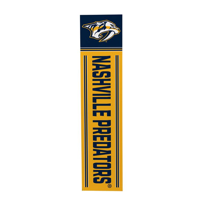 47" Double Sided Seasonal Porch Leaner, Nashville Predators - 47" x 11.25"