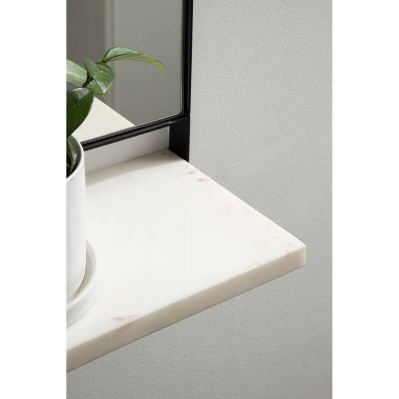 Kate and Laurel Chadwin Wall Mirror with Shelf