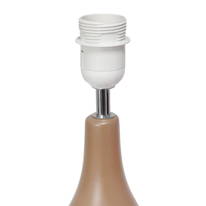 18.11" Standard Dewdrop TableLamp with Matching Fabric Shade