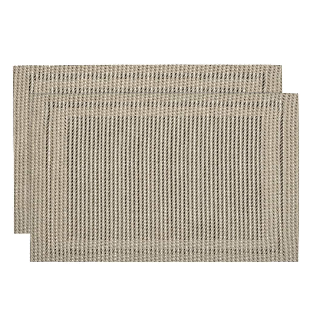 Place Mats, 450x300mm Table Mats Set of 2 PVC Washable Woven Placemat