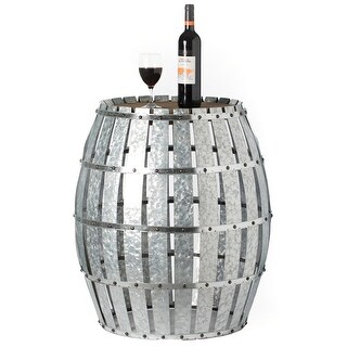 Barrel shaped deals end tables