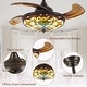 preview thumbnail 24 of 49, Smart Tiffany Stained Glass Retractable Led Ceiling Fan
