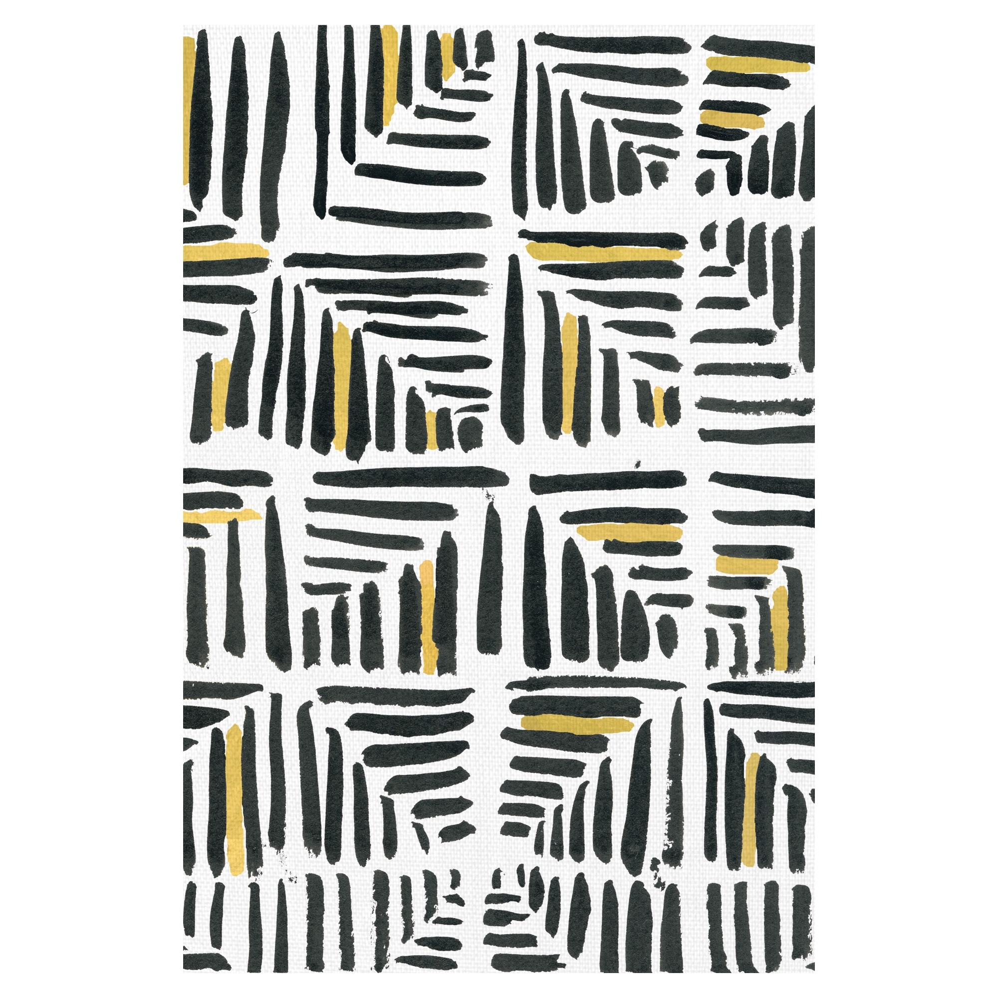 Squares with Gold by Emma Jones Canvas Art Print