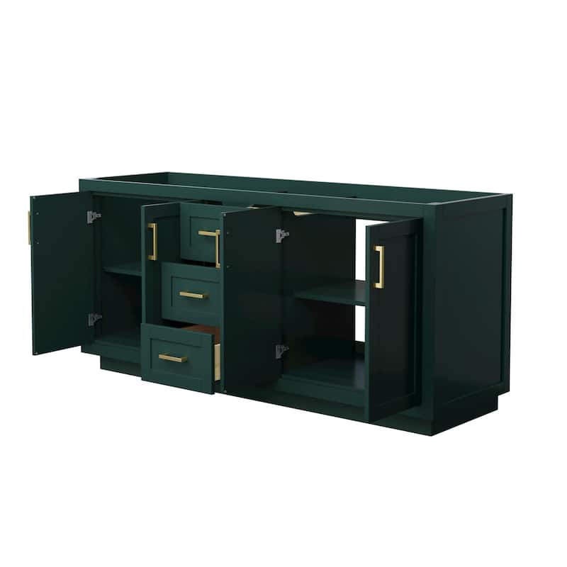 Wyndham Collection Miranda 71" Double Free Standing Vanity Cabinet